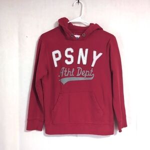 Y2K p.s. by abercrombie Red Hoodie Sweatshirt Size Large
